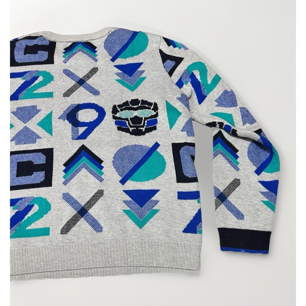 Catimini Bright Graphic Jacquard Sweater Youth Size 12 - Picture 4 of 12